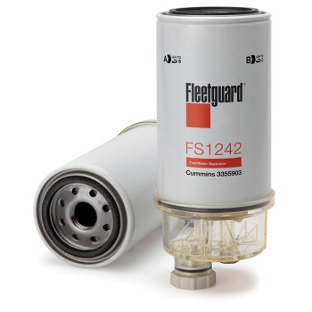 Fleetguard Fuel Water Separator Filter & Bowl Assembly - FS1242B Fleetguard Fuel Water Separator Filter & Bowl Assembly - FS1242B